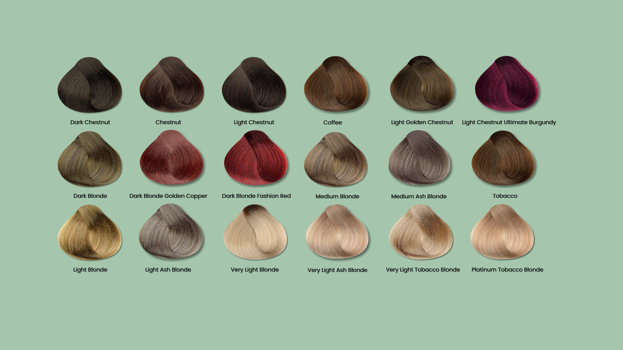 Colour on the Run Solfine Creme Colour Chart